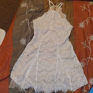 White lace dress